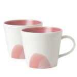 Kitchen Crafts 1815 Signature Coral Mug, Set of 2