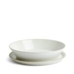 Kitchen Crafts Urban Dining Bowl & Plate, Lid White, 4-piece Set