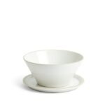 Kitchen Crafts Urban Dining Bowl & Plate, Lid White, 4-piece Set