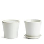 Kitchen Crafts Urban Dining Thermal Mug & Coaster, Lid White, 4-piece Set