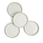 Kitchen Crafts Urban Dining Plate, Lid White, Set of 4