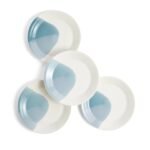 Kitchen Crafts 1815 Signature Blue Dinner Plates, Set of 4