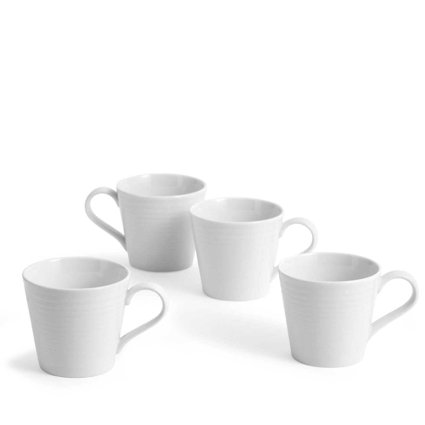 Resource_RoyalDoultonEMEA_1070302.jpg Kitchen Crafts Gordon Ramsay Maze White Mugs, Set of 4 - Image 1