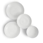 Kitchen Crafts Gordon Ramsay Maze White Dinner Set, 16 piece