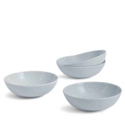 Kitchen Crafts Gordon Ramsay Maze Light Grey Cereal Bowls, Set of 4
