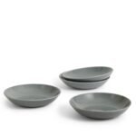 Kitchen Crafts Gordon Ramsay Maze Dark Grey Pasta Bowls, Set of 4