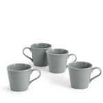 Kitchen Crafts Gordon Ramsay Maze Dark Grey Mugs, Set of 4
