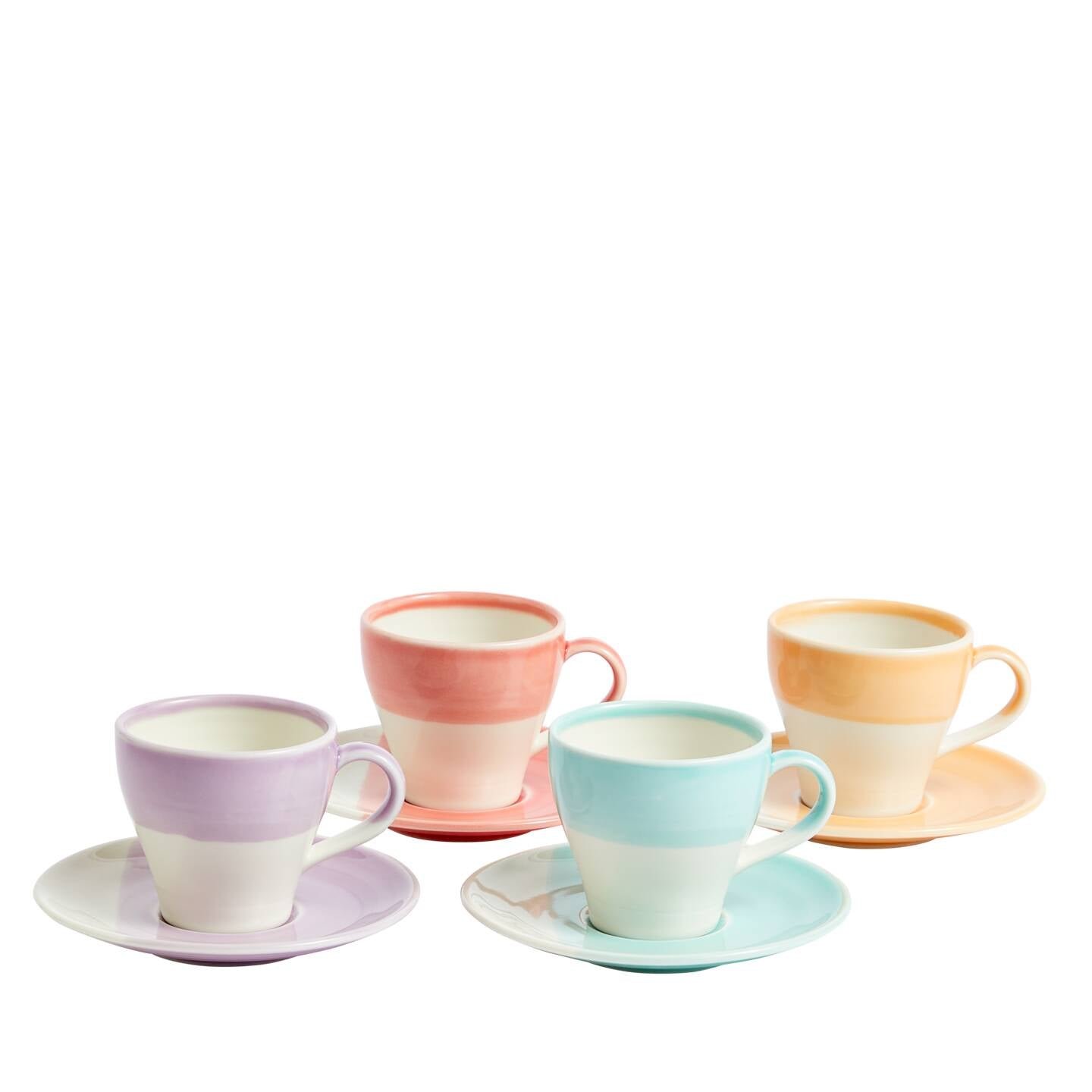 Resource_RoyalDoultonEMEA_1073513.jpg Kitchen Crafts 1815 Bright Espresso & Saucer Mixed, Set of 4 - Image 1