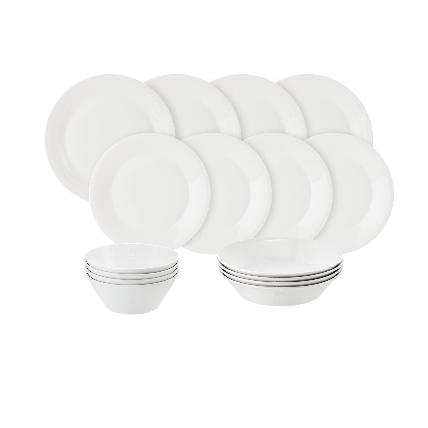 Resource_RoyalDoultonEMEA_1074346.jpg Kitchen Crafts 1815 Pure Dinner Set, 16 piece - Image 1