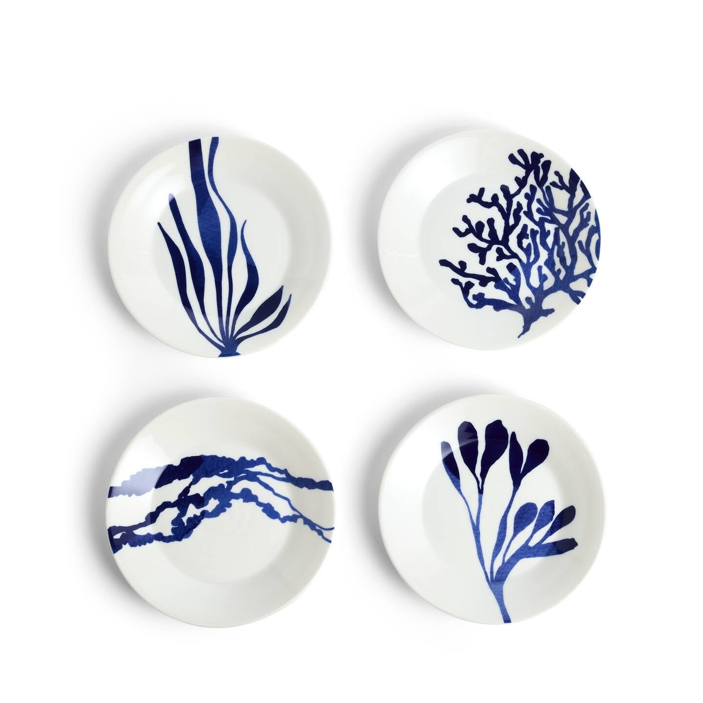 Resource_RoyalDoultonEMEA_1074379.jpg Kitchen Crafts Pacific Coral Side Plates Mixed Patterns Blue, Set of 4 - Image 1