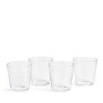Kitchen Crafts Gordon Ramsay Maze Tumbler 340ml Clear, Set of 4