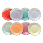Kitchen Crafts 1815 Bright Plates , Set of 8