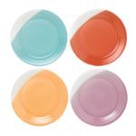 Kitchen Crafts 1815 Bright Dinner Plates, Set of 4