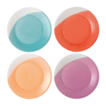 Kitchen Crafts 1815 Bright Side Plates, Set of 4