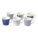 Kitchen Crafts Pacific Blue Mugs, Set of 6