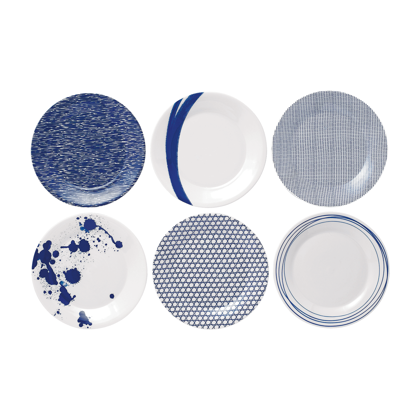 Resource_RoyalDoultonEMEA_40009468.png Kitchen Crafts Pacific Blue Side Plates, Set of 6 - Image 1