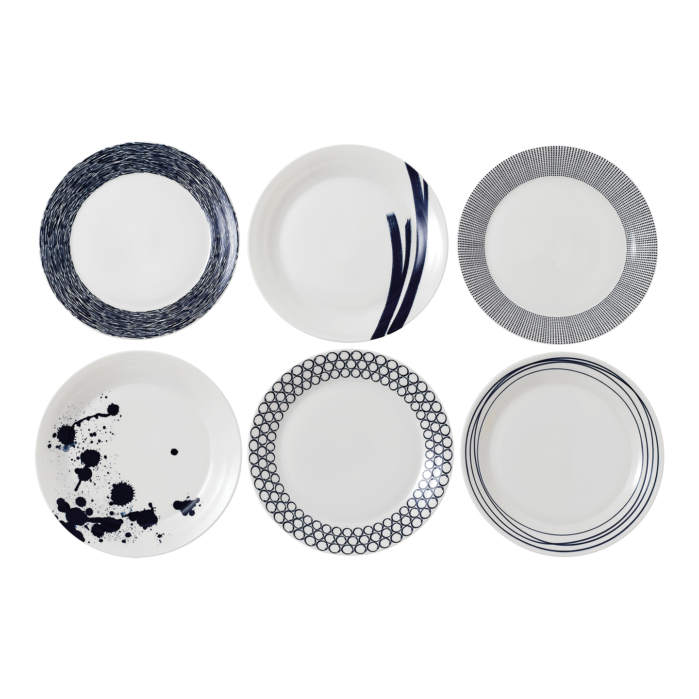 Resource_RoyalDoultonEMEA_40034435.png Kitchen Crafts Pacific Blue Dinner Plates, Set of 6 - Image 1