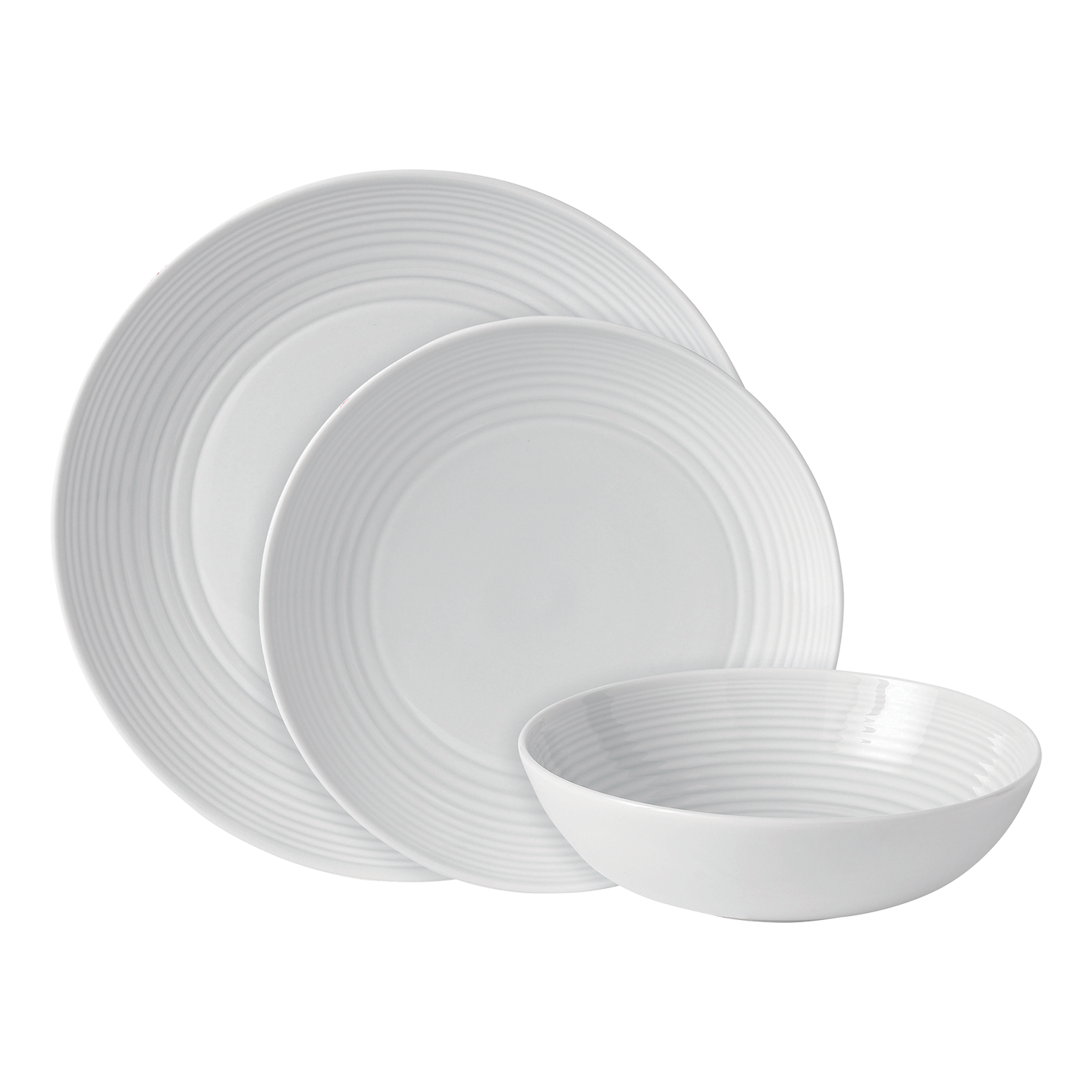 Resource_RoyalDoultonEMEA_GRMZWH22417.png Kitchen Crafts Gordon Ramsay Maze White Dinner Set, 12 piece - Image 1